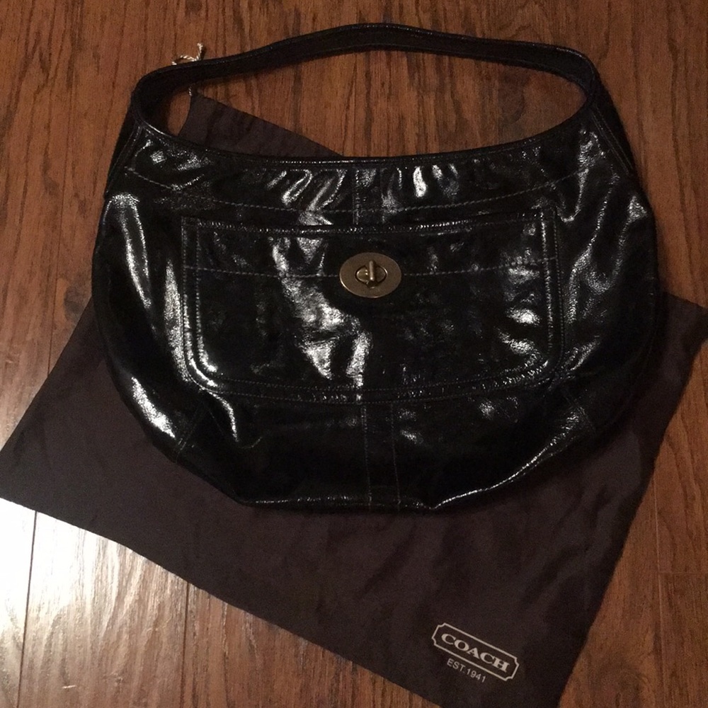 Patent leather Coach Purse